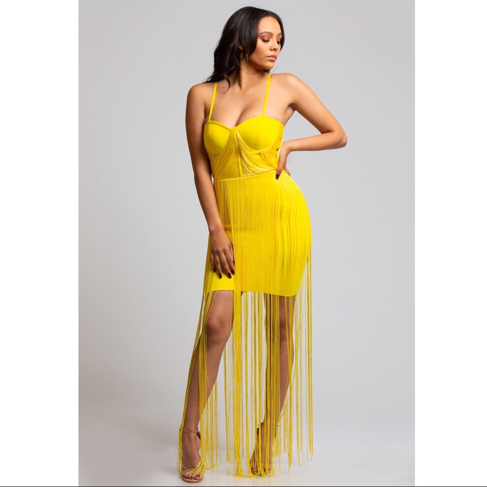Bandage Fringe Dress